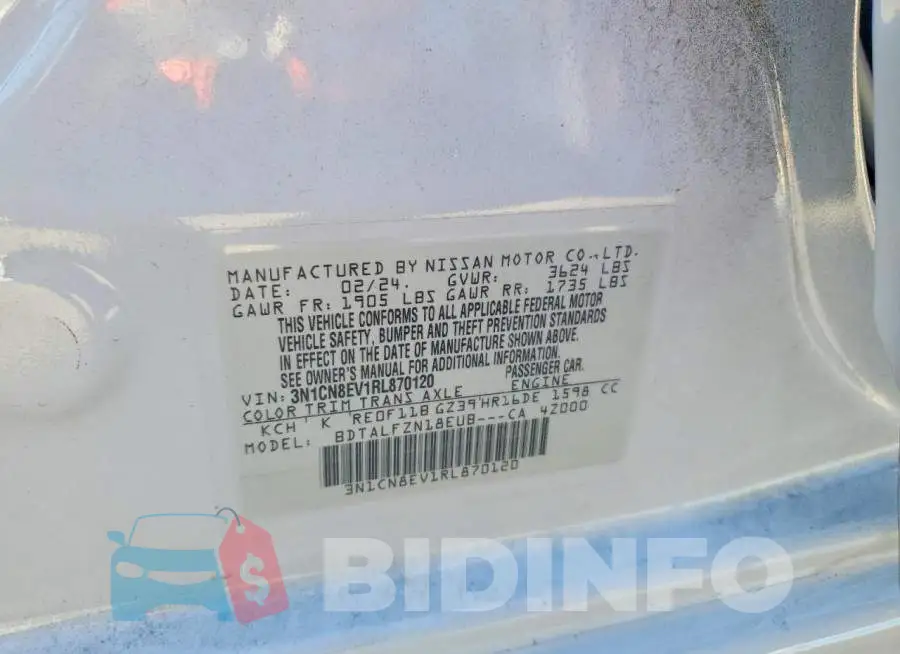 3N1CN8EV1RL870120 Photo# 12