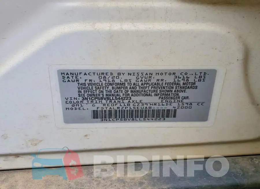 3N1CP5BV8LL544223 Photo# 12