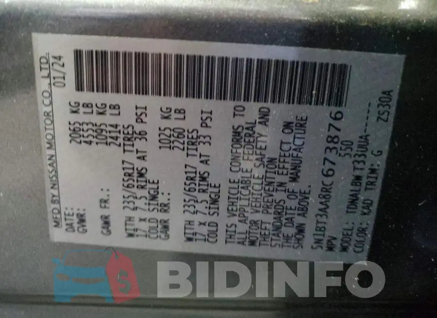 5N1BT3AA8RC673876 Photo# 13
