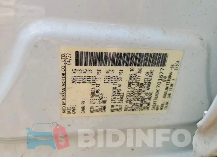 5N1BT3BA0NC701677 Photo# 14
