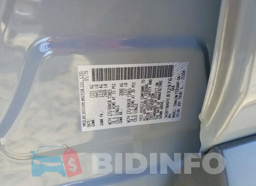 5N1BT3BA0TC832976 Photo# 13