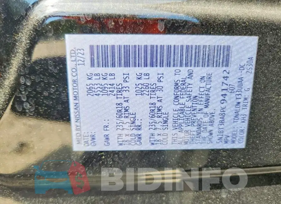 5N1BT3BA8PC941742 Photo# 14