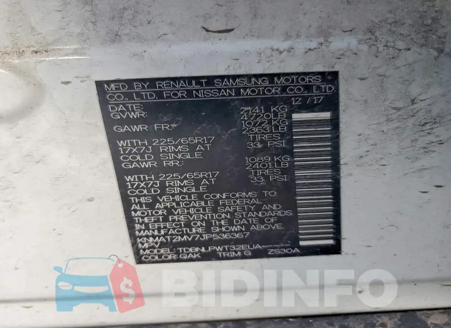 KNMAT2MV7JP536367 Photo# 12