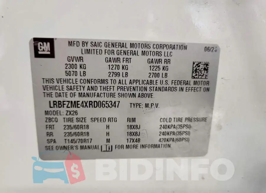 LRBFZME4XRD065347 Photo# 13