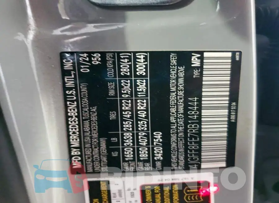 4JGFF8FE7RB148444 Photo# 13