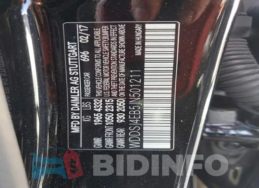 WDDSJ4EB5JN501211 Photo# 12