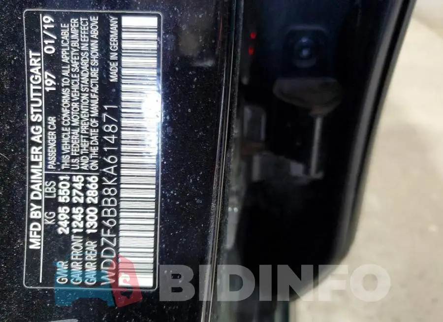 WDDZF6BB8KA614871 Photo# 13