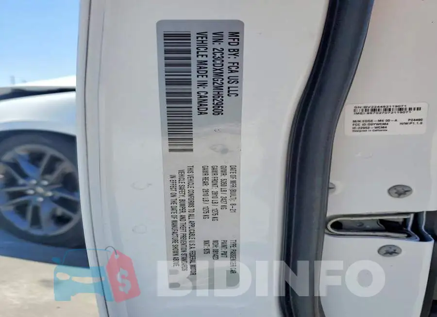 2C3CDXMG2MH629606 Photo# 12