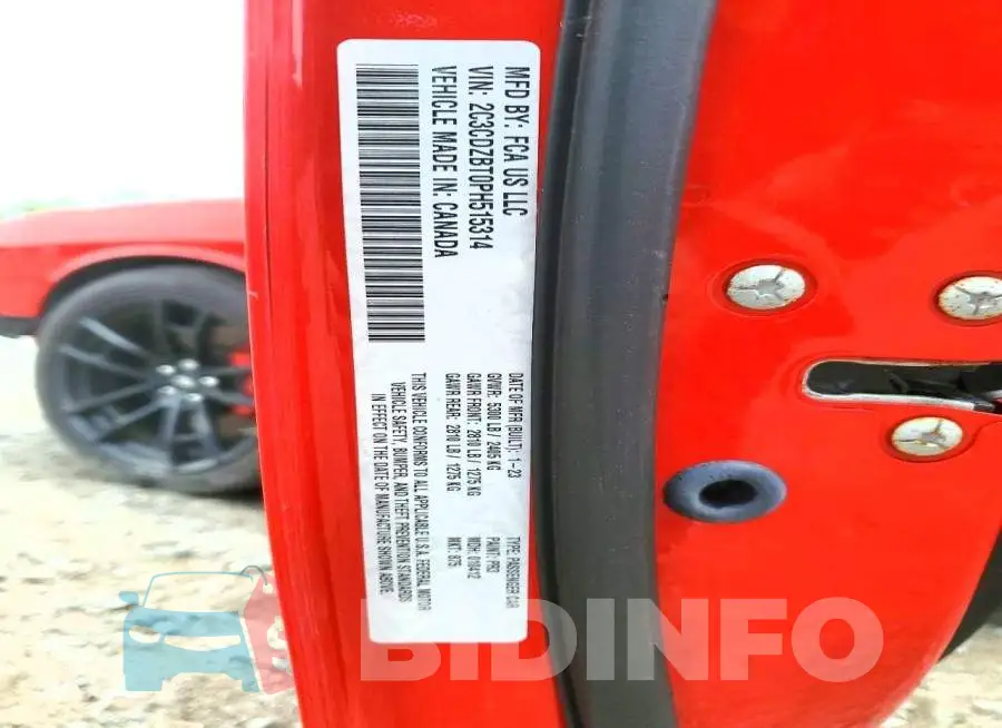 2C3CDZBT0PH515314 Photo# 13