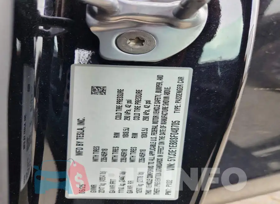 5YJ3E1EB8SF048705 Photo# 12