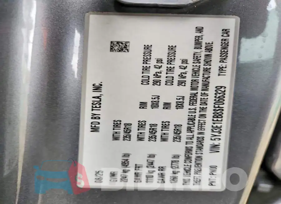 5YJ3E1EB8SF066329 Photo# 13