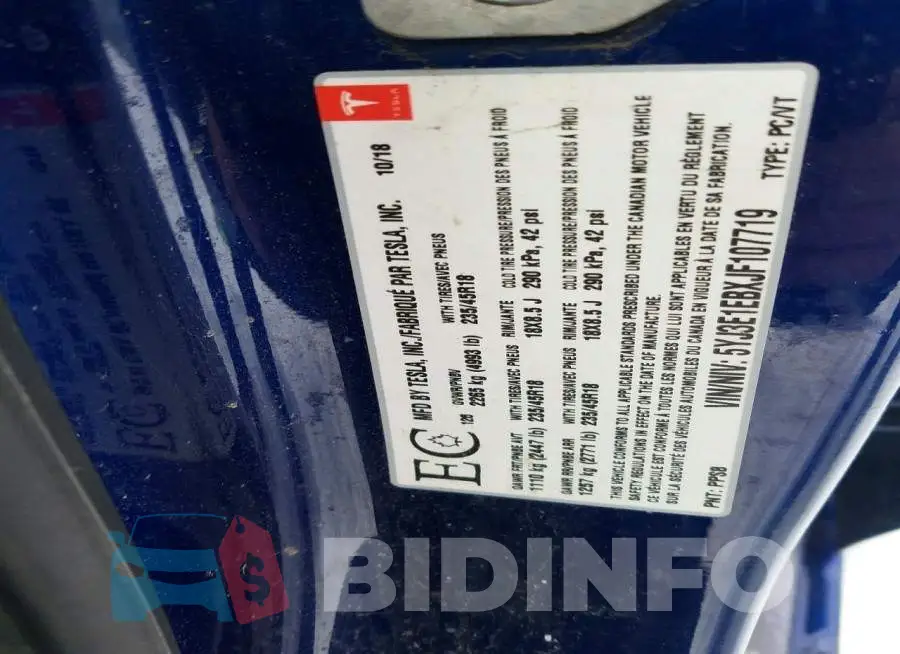 5YJ3E1EBXJF107719 Photo# 12