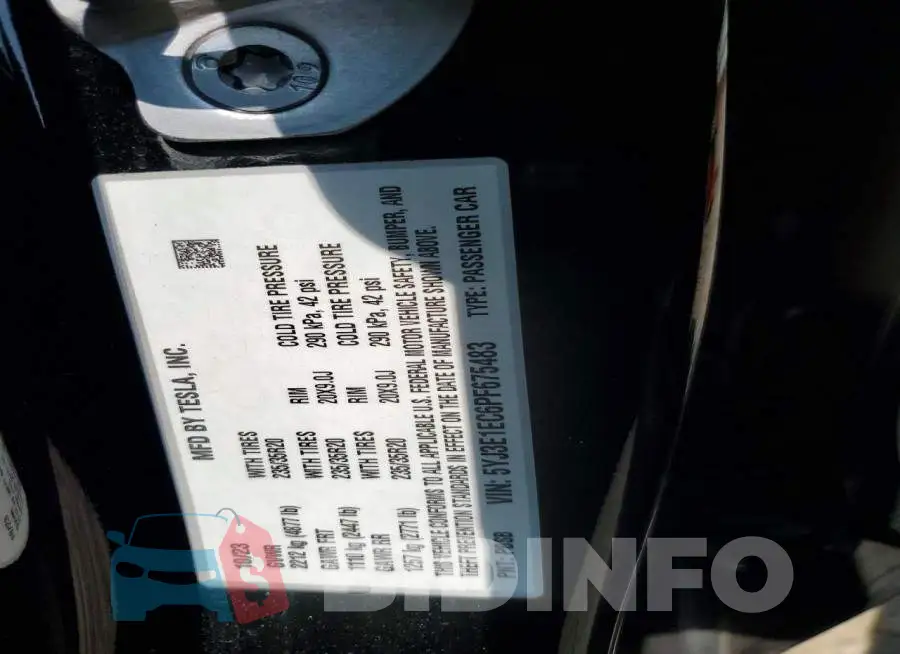 5YJ3E1EC6PF675483 Photo# 12