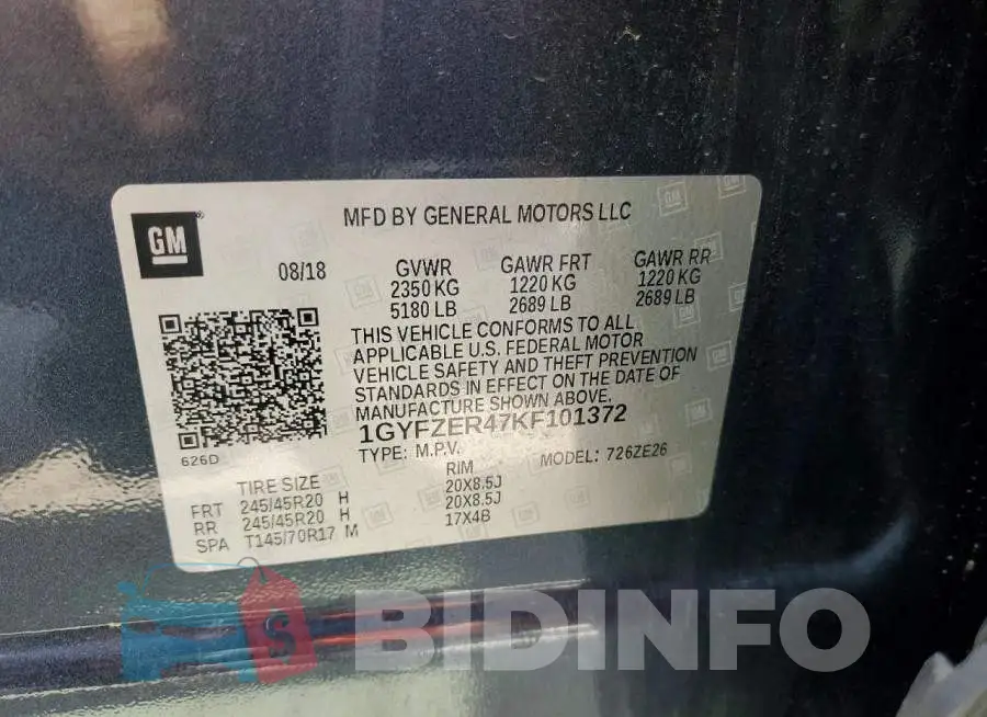 1GYFZER47KF101372 Photo# 13
