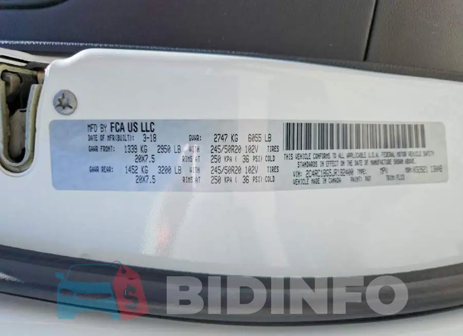 2C4RC1BG5JR182400 Photo# 13
