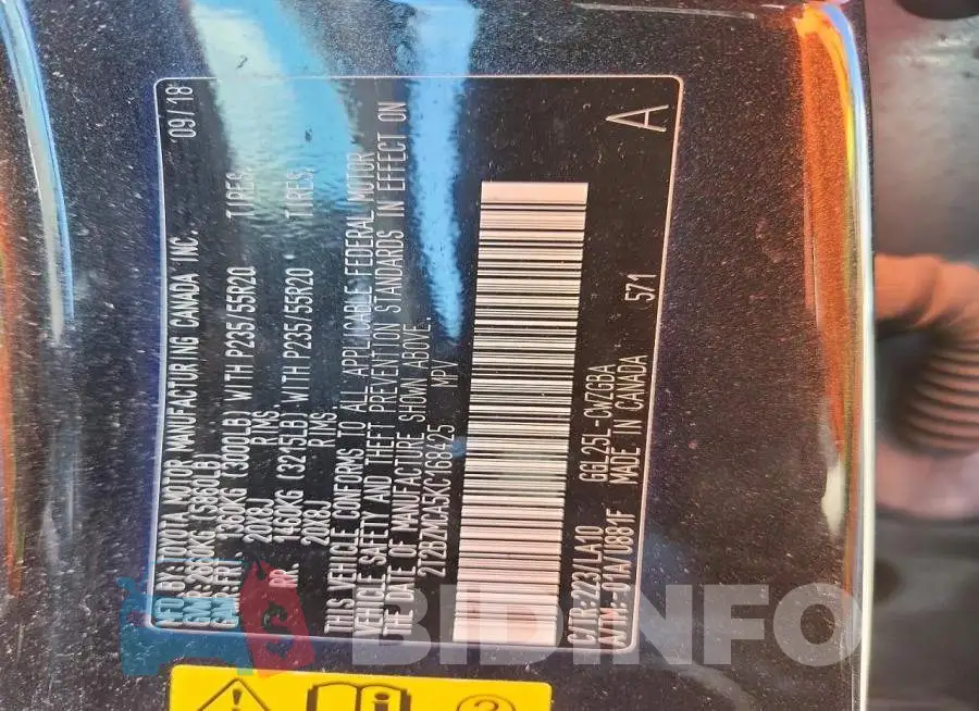 2T2BZMCA5KC168425 Photo# 14