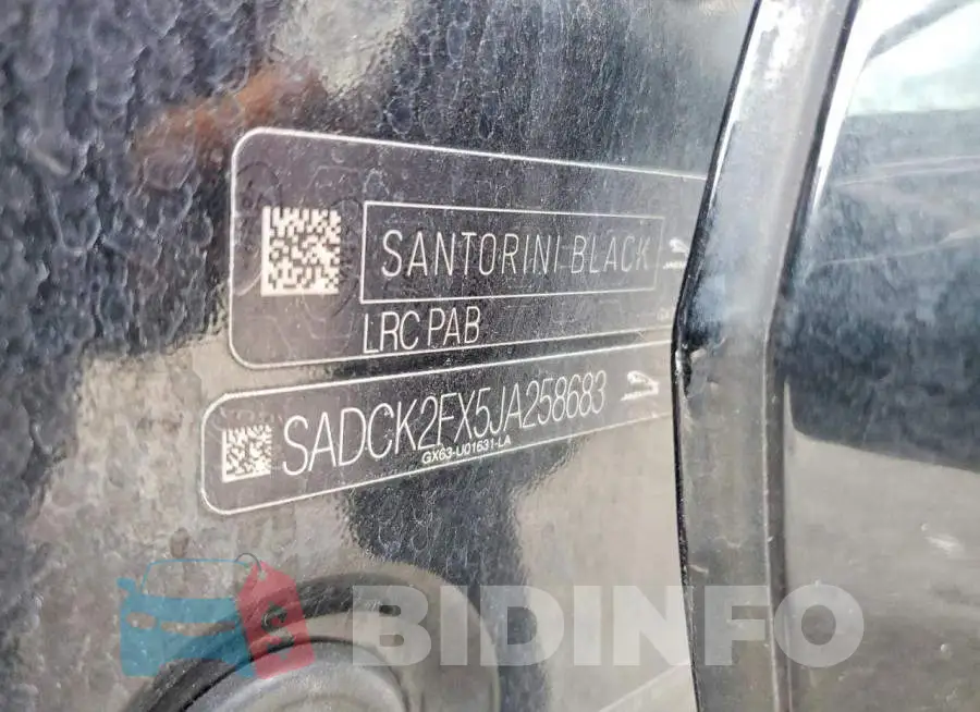 SADCK2FX5JA258683 Photo# 13