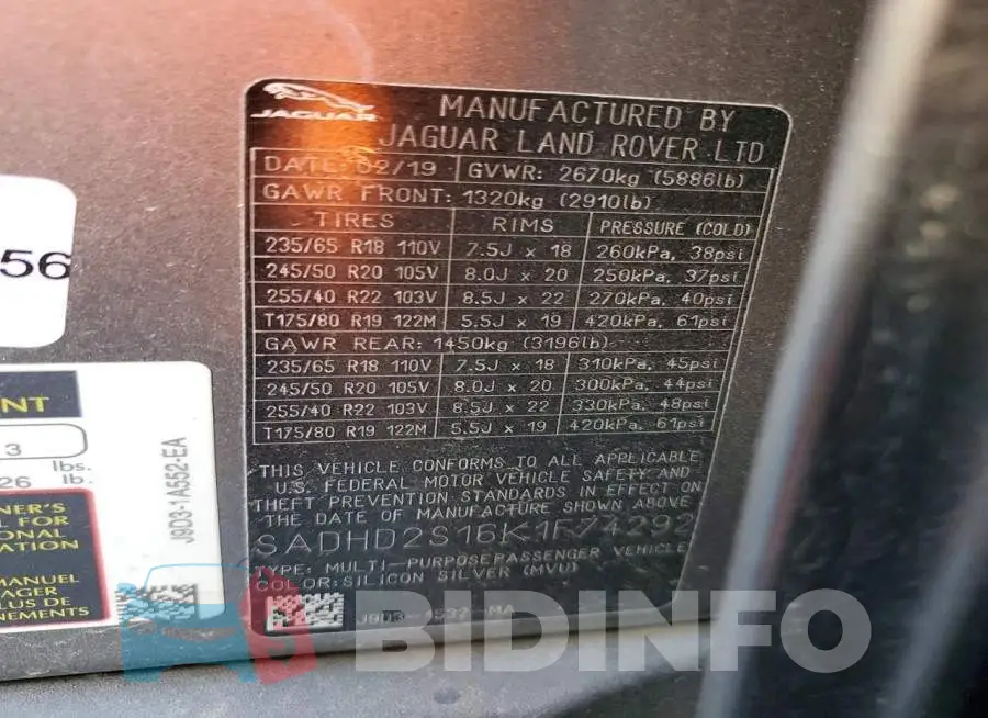 SADHD2S16K1F74292 Photo# 13