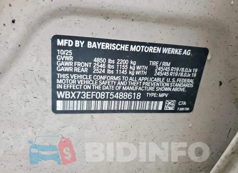 WBX73EF08T5488618 Photo# 13