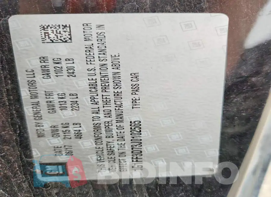 1G1FF3D73J0102565 Photo# 12