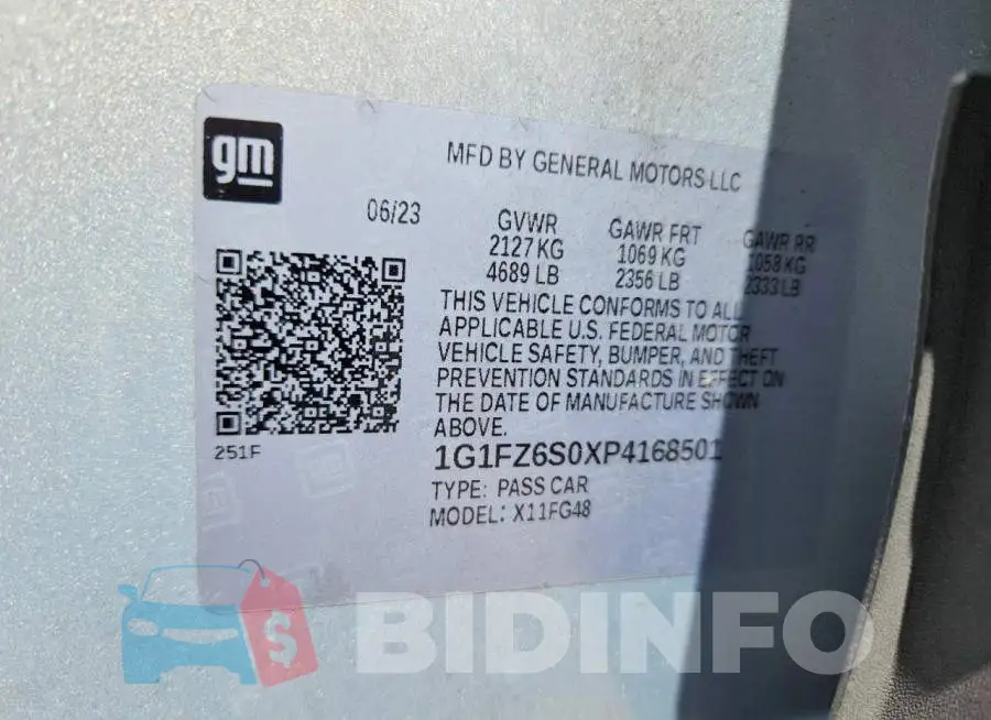 1G1FZ6S0XP4168501 Photo# 13