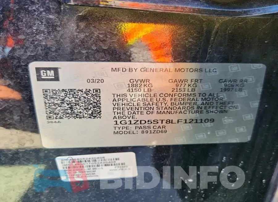 1G1ZD5ST8LF121109 Photo# 12