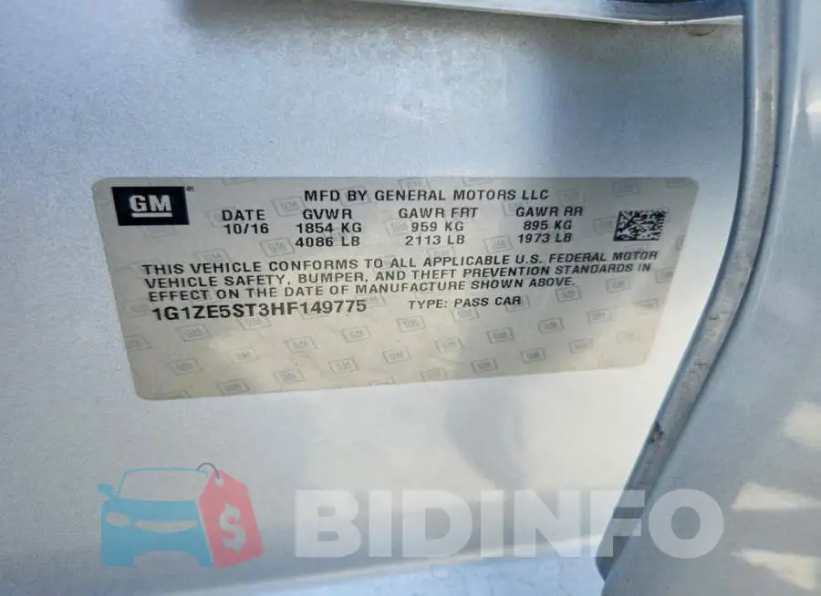 1G1ZE5ST3HF149775 Photo# 12