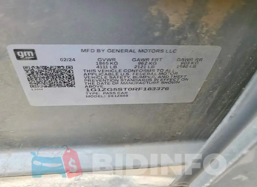 1G1ZG5ST0RF183376 Photo# 12