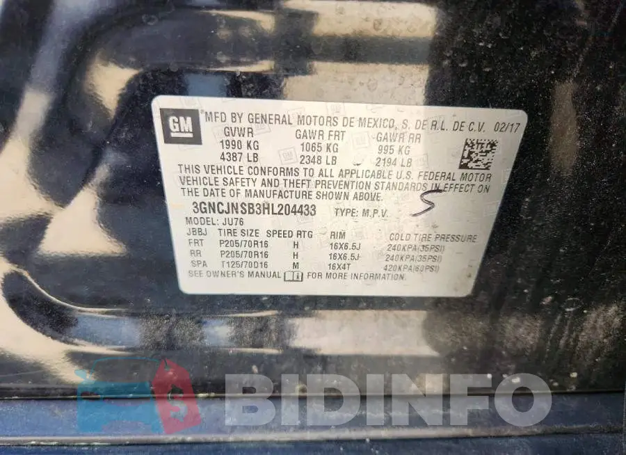 3GNCJNSB3HL204433 Photo# 13