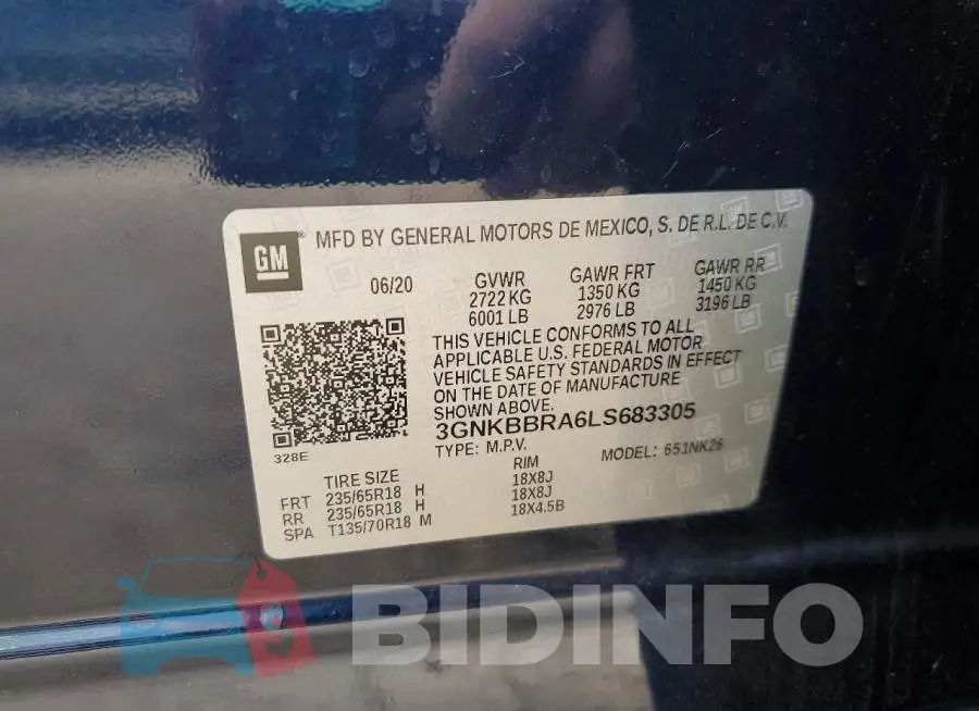 3GNKBBRA6LS683305 Photo# 13