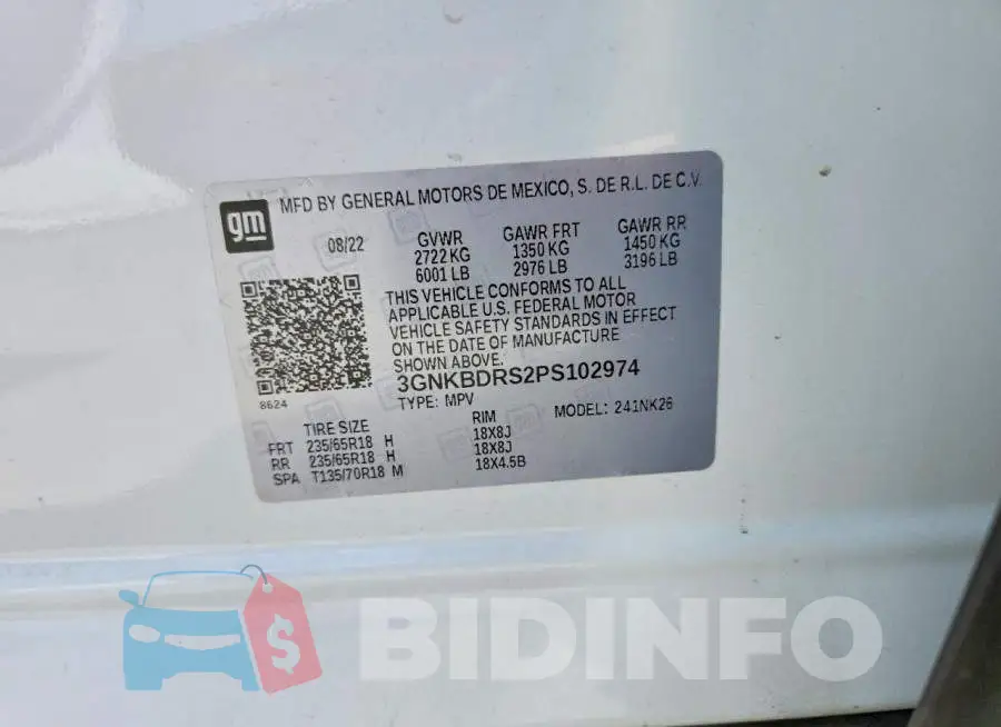 3GNKBDRS2PS102974 Photo# 13