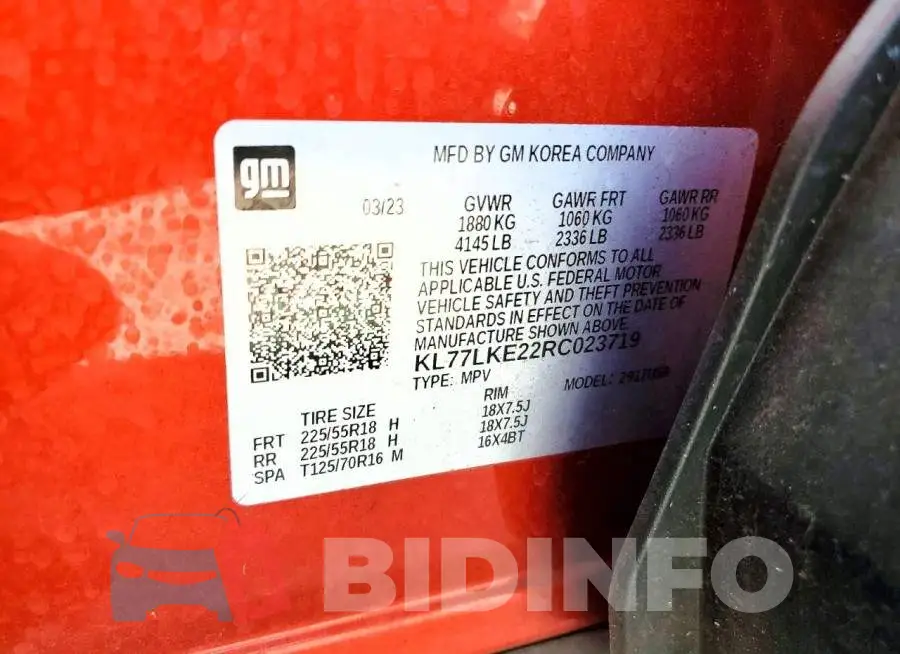 KL77LKE22RC023719 Photo# 13