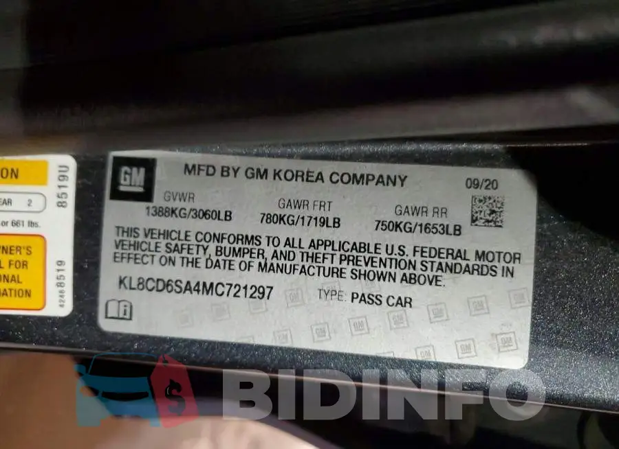 KL8CD6SA4MC721297 Photo# 13