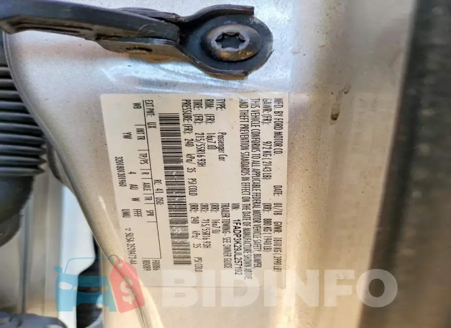 1FADP3K29JL257192 Photo# 12