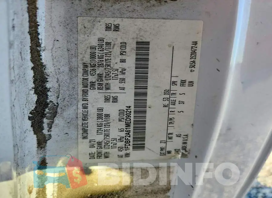 1FDBF2A61MED90214 Photo# 12