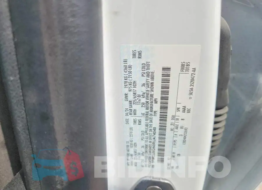 1FMCU0GN0RUA74040 Photo# 14