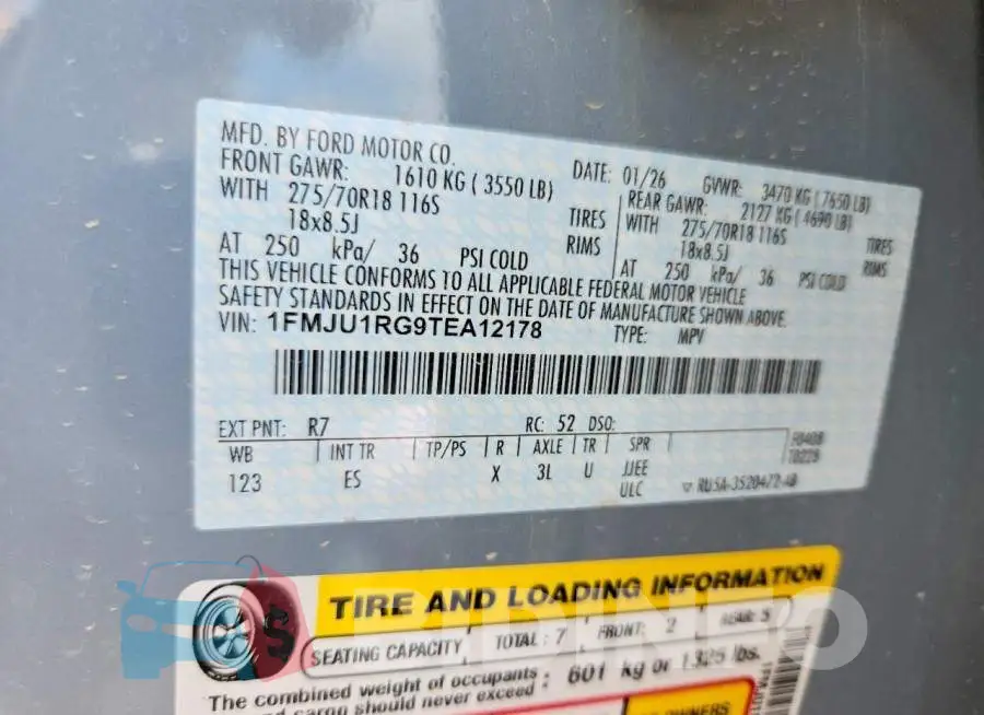 1FMJU1RG9TEA12178 Photo# 14