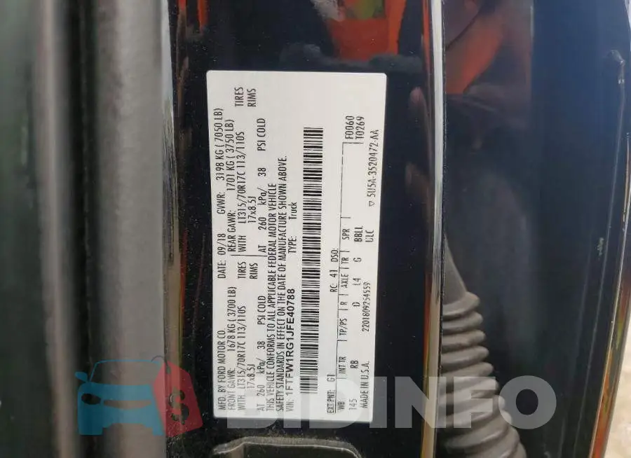 1FTFW1RG1JFE40788 Photo# 12