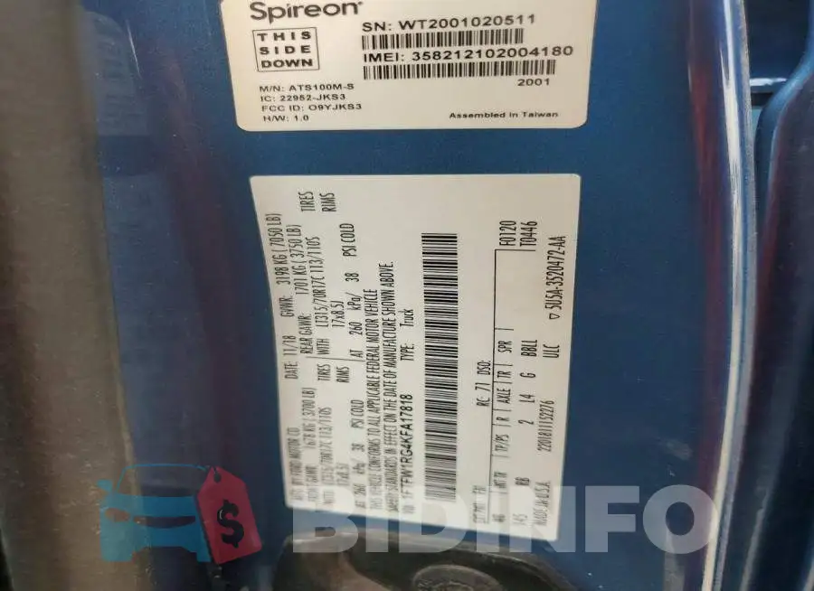 1FTFW1RG4KFA17818 Photo# 12
