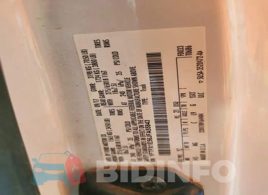 1FTFX1E56JFA55843 Photo# 12