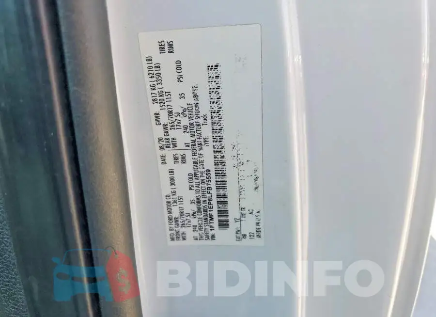 1FTMF1EP8LFB75559 Photo# 12