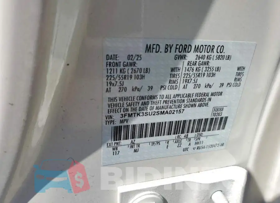 3FMTK3SU2SMA02157 Photo# 13