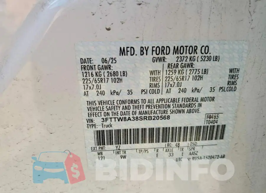 3FTTW8A38SRB20568 Photo# 12