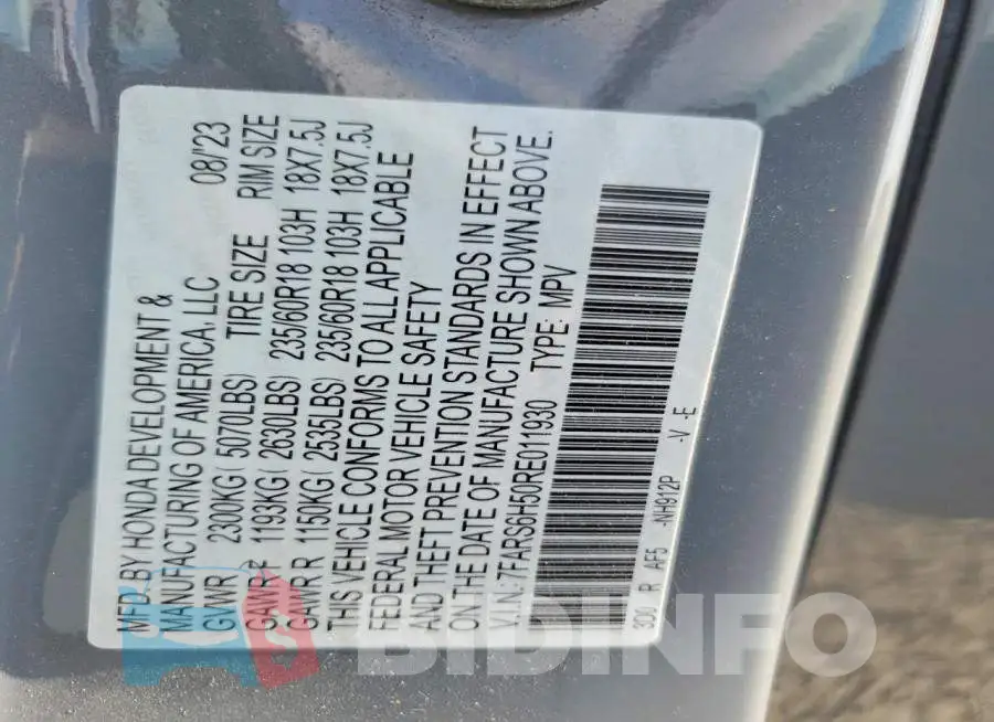 7FARS6H50RE011930 Photo# 13