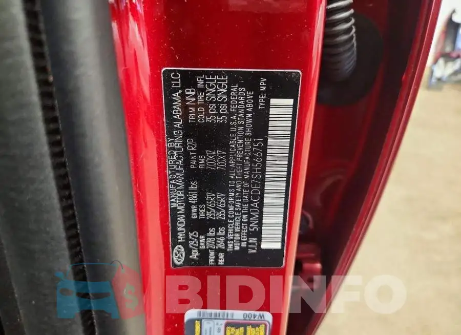 5NMJACDE7SH566751 Photo# 14