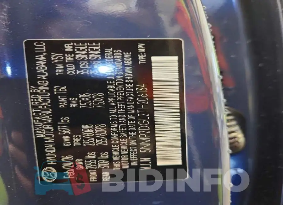 5NMP2DGL2TH206134 Photo# 13