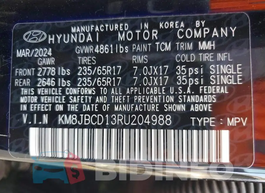 KM8JBCD13RU204988 Photo# 14