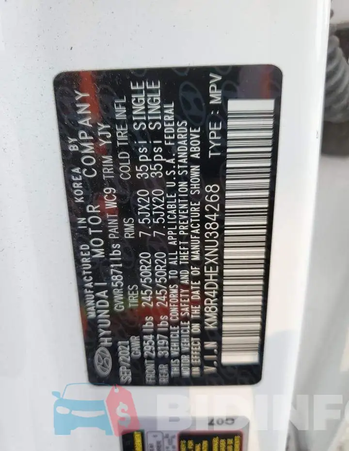 KM8R4DHEXNU384268 Photo# 13
