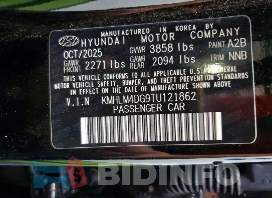 KMHLM4DG9TU121862 Photo# 13
