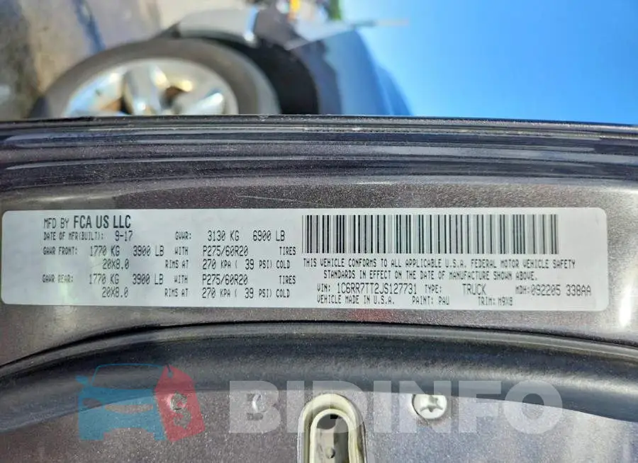 1C6RR7TT2JS127731 Photo# 13